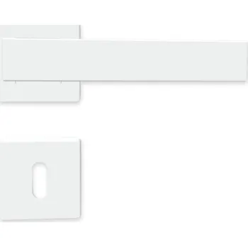 Dveřní kování KWADRO BB klika na dveře bílá Bílá