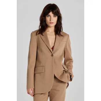 Dámské sako BLEJZR GANT REG JERSEY BLAZER DARK KHAKI