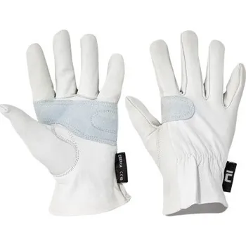 Pracovní rukavice Rukavice pracovní CRECCA (vel. 9) celokožené, silná kozinka vyztužená pěnovou výztuhou v dlani