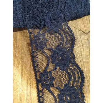 Krajka Silonová krajka šíře 45 mm barva černá