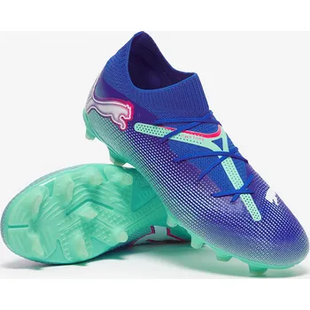 Fotbal Kopačky Puma Future 7 Pro FG/AG modrá/zelená (7uk/ 40,5EU/ 26cm)