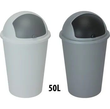Odpadkový koš koš odp.50l (d40x67cm) s klapkou, 2barvy