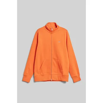 Pánská mikina MIKINA GANT REG SHIELD FULL ZIP SWEAT PUMPKIN ORANGE