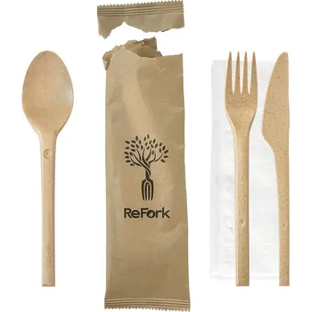 Příbor REFORK set (vidlička, nůž, lžíce, ubrousek) - 25 ks