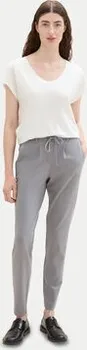 Dámské kalhoty Tom Tailor Kalhoty z materiálu 1008375 Šedá Loose Fit 38_30