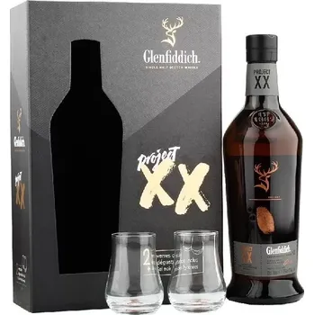 Likér Glenfiddich Project XX Experimental Series + 2 sklenice 0,7 l