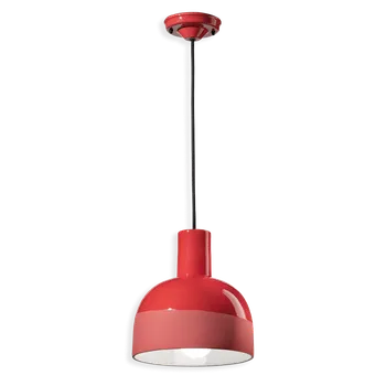Ferroluce Závěsné svítidlo CAXIXI, ∅ 22,5 cm, 1xE27 Barva: Korálová červená
