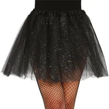 Karnevalový doplněk Tutu s třpytkami - černá