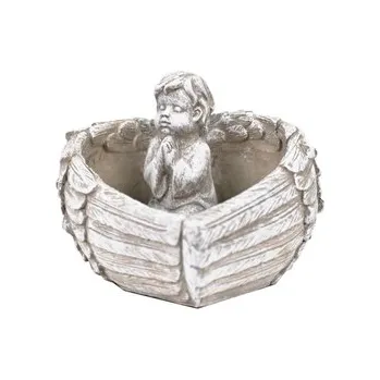 Květináč Cementový květináč srdce 10x12,5x15 cm
