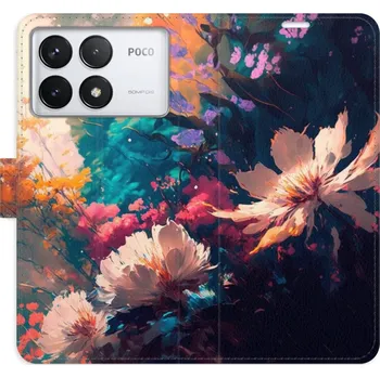 Pouzdro na mobilní telefon Flipové pouzdro iSaprio - Spring Flowers - Poco F6 Pro