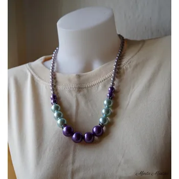 Korále se štrasovými rondelkami