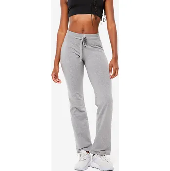 Dámské legíny DOMYOS Dámské fitness legíny 500 L ŠEDÁ