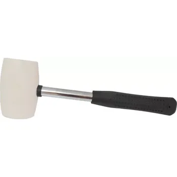 Kladivo TOPTRADE palice gumová, bílá, s kovovou rukojetí, O 65 mm / 680 g, profi (TOPTRADE palice gumová, bílá, s kovovou rukojetí, O 65 mm / 680 g, profi)