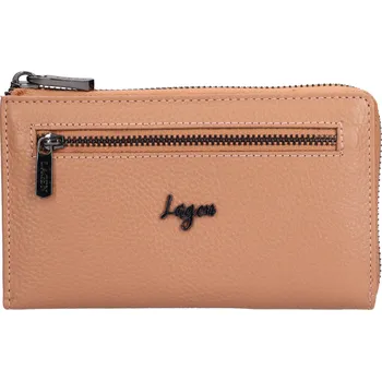 Peněženka Dámská klíčenka Lagen Tiphaine - hnědo-růžová
