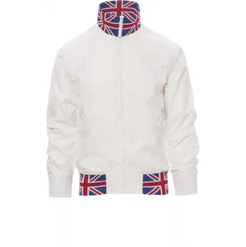 Pánská mikina Pánská celoroční bunda UNITED, Payper Barva: BÍLÁ/VELKÁ BRITÁNIE, Velikost: L