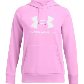 Dámská mikina Dámská Mikina UNDER ARMOUR UA RIVAL FLEECE BIG LOGO HDY 1379501-638 – Růžová XL