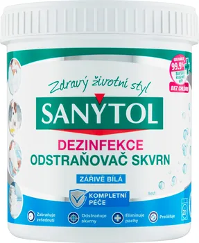 Odstraňovač skvrn Sanytol Dezinfekční odstraňovač skvrn na bílé prádlo 450 g