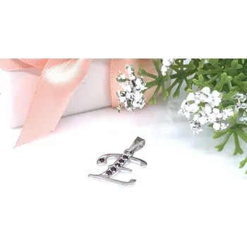 Řetízek Český Granát Jan Kos Jewellery Stříbrný přívěsek 24091245006