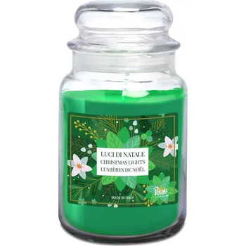 Svíčka PETALI vonná svíčka ve skle Christmas Lights - hoření 100h