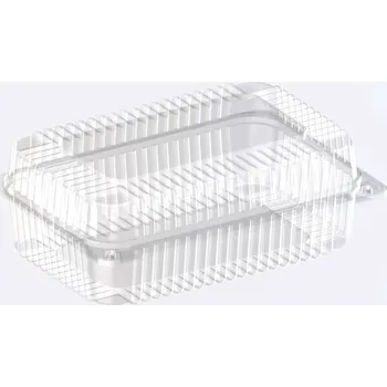 Jednorázové nádobí Miska s integrovaným víkem 206/156/83mm 50ks