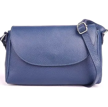 Kabelka Malá kožená tmavěmodrá crossbody kabelka Vera Pelle no. 63