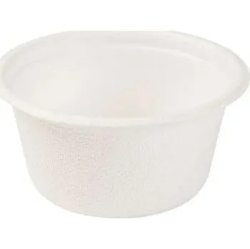 Jednorázové nádobí Toppapír Dresinková miska z cukrové třtiny 60ml Ø62mm 100ks