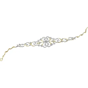 Náramek Zlatý náramek s brilianty - 18 cm - 0,40 ct - ryzost 585 - 220.191