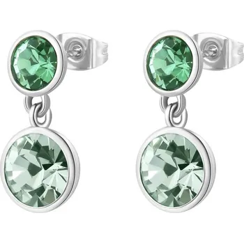 Šperk Brosway Slušivé visací náušnice se zelenými krystaly Symphonia BYM175 + 2 měsíce na vrácení zboží