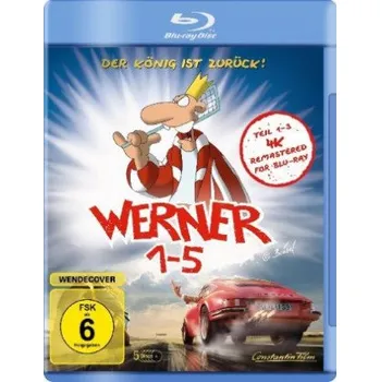 Blu-ray film Werner 1-5, 5 Blu-ray – Gerhard Hahn,Michael Schaack,Udo Beissel,Rötger Feldmann,Meret Becker,Johannes Silberschneider (DE)