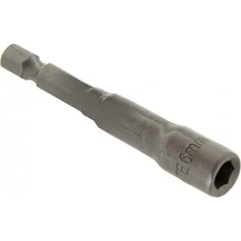 Bit Hlavice s magnetem M6 65mm 1/4" Grafitová Graphite 63192