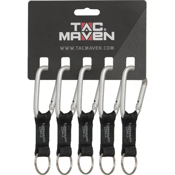 Karabina Tac Maven Carabiner s popruhem 7mm - Silver