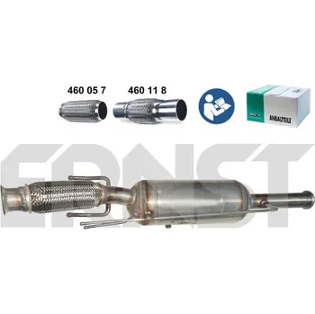 Filtr pevných částic Filtr pevnych castic, vyfukovy system ERNST 910804