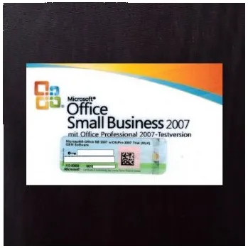 Microsoft Office 2007 Small Business, Software Certifikát pravosti MICROSOFT 9QA-01492