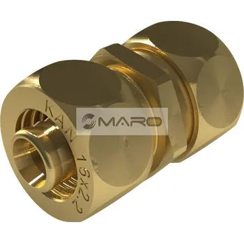 rozdělovač topení KAN-therm ultraLINE Šroubení svěrné U-LINE 16 x 16 mm, mosaz, 2510042001