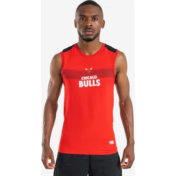 Pánské tričko TARMAK Basketbalový spodní dres UT500 NBA Chicago Bulls XL ČERNÁ|ČERVENÁ