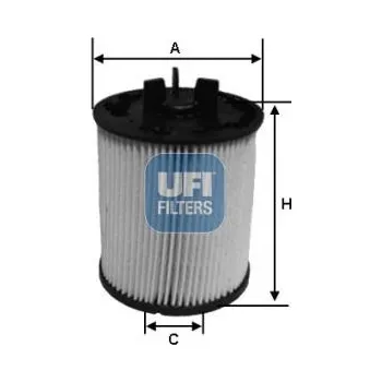 Autodíl Palivový filtr UFI 26.023.00