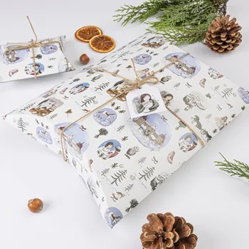 Vánoční dekorace Be Nice EKO vánoční krabičky - Popelka Malá krabička 14x13,5x4 cm