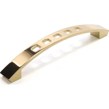 Nábytkové kování Rujzdesign nábytková úchytka 321.18 Povrch: Au/Zlato, Rozteč: 128 mm