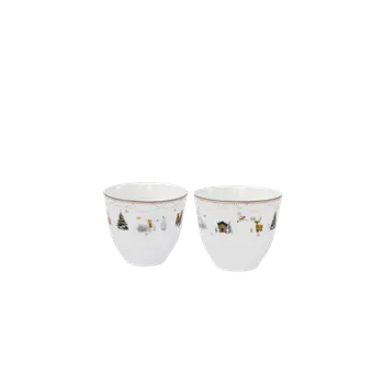 Story hrnek bez ouška 20 cl, 2 ks kolekce Julemorgen - Wik & Walsøe