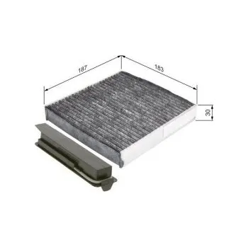 Kabinový filtr Kabinový filtr Renault CLIO III Grandtour (KR0/1_) Bosch - 1.216V, 1.216VHi-Flex, 1.416V -