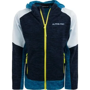 Chlapecké oblečení Dětská outdoorová mikina ALPINE PRO LERFO 104/110 Tmavě modrá, Bílá, Žlutá