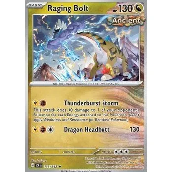 Volný čas Pokémon SCR 111/142 Raging Bolt - Stellar Crown Stav: Near Mint, Verze: HOLO
