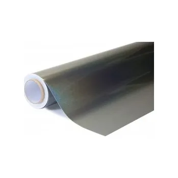 Polep vozidla Chromovaná laserová šedá auto wrap fólie 152x300cm - interiér/exteriér