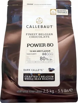 Čokoláda Callebaut Power 80 hořká 80 % 2,5 kg