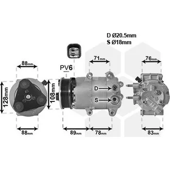 Kompresor klimatizace Kompresor, klimatizace VAN WEZEL 1800K571