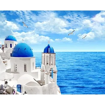 Diamantové malování Diamantové malování - Řecké pobřeží