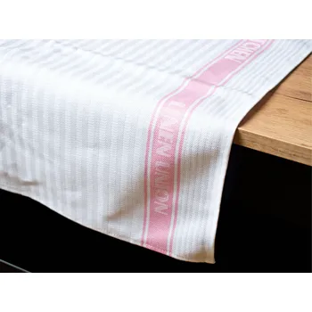 Utěrka Snový svět Vintage růžová - lněný ručník/utěrka