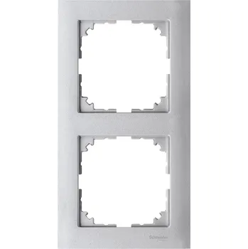 Dvojrámeček Metren M-Pure Aluminium Schneider MEG4020-3660