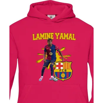 Chlapecká mikina Dětská mikina Lamine Yamal, Barva Purpurová, Velikost 122-128, Canvas Dětská mikina Bezvatriko.cz 2758