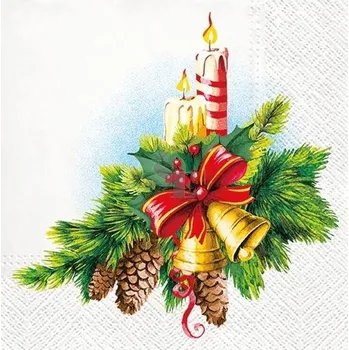 MFP paper Papírové ubrousky Vánoční svícen 33/3/20 2011110 20 ks